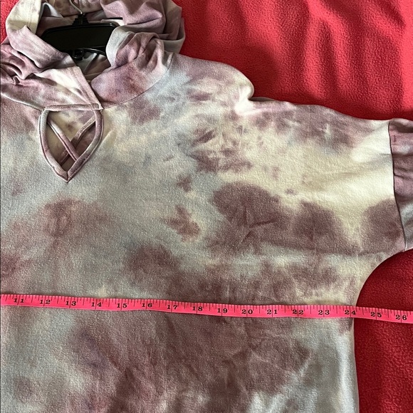 Lovely Melody Lavender Tie-Dye Hoodie Tunic - Picture 9 of 9